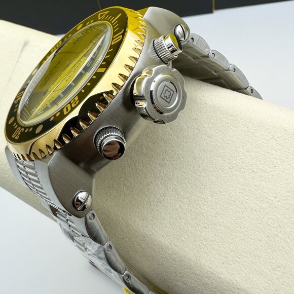 NEW Invicta Pro Diver Men's Watch 52MM Black Dial Chronograph Stainless Steel - Picture 8 of 9